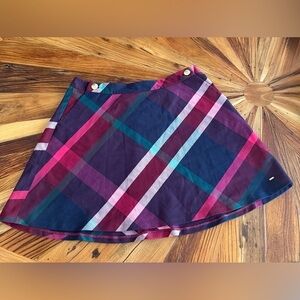 Tommy Hilfiger Plaid Mini Skirt - Purple and Pink